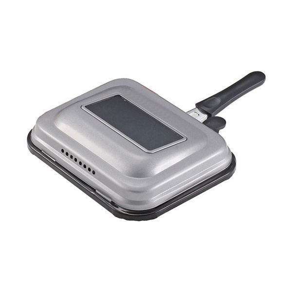 【個数：1個】HB-6041 直送 代引不可・他メーカー同梱不可 パール金属 ホットグリル IH対応ガラス窓付ロースター 200V対応 HB6041