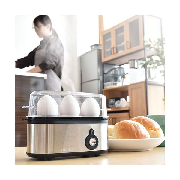 【個数：1個】SUFAEGSSL 直送 代引不可・他メーカー同梱不可 サンコー 卓上で簡単ゆでたまご 超高速エッグスチーマー