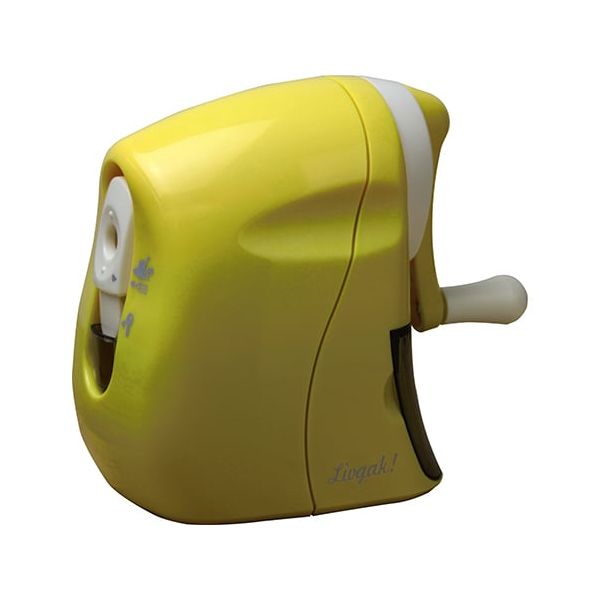 ソニック LV-8070-Y イエロー リビガク かるハーフ 手動鉛筆削り LV8070Y SONiC YL 自宅学習 手動鉛筆..