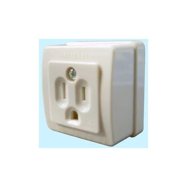 パナソニック WK3001W 接地角型コンセント Panasonic パナソニック電工 露出コンセント 巻締端子式 電設資材 ミルキーホワイト