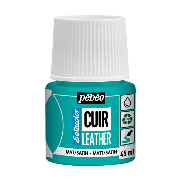 ペベオ 295613 セタカラーレザー 革用 マット色 45mlNO．13 ターコイズ