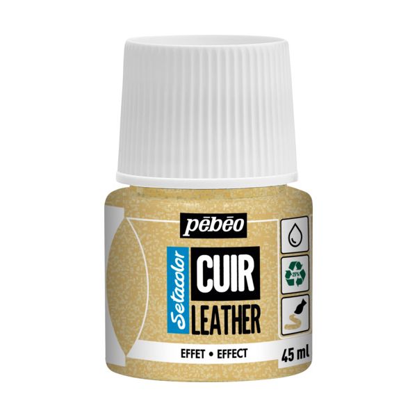 ペベオ 295637 セタカラーレザー 革用 グリッター色 45mlNO．37 グリッターゴールド