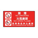 ユニット 828-94 危険物標識 禁煙/火気厳禁/危険 82894