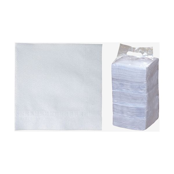 【11/25限定！抽選で最大100％ポイントバック】大黒 902593 カラーナフキン 四ツ折 パープル 500枚パック