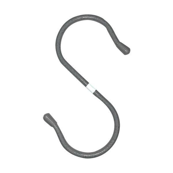 ニッサチェイン A-1006 単管用フックS型 鉄ビニコートストーングレー 仕上径6mm 線径5mm 150mm A1006