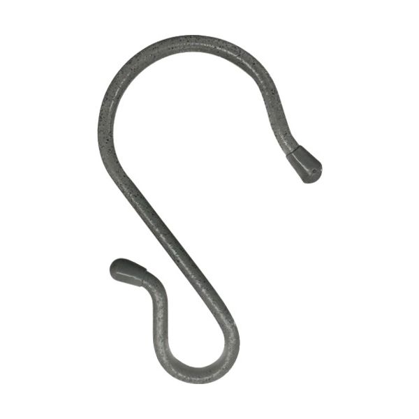ニッサチェイン A-1007 単管用フックS型 鉄ビニコートストーングレー 仕上径6mm 線径5mm 130mm A1007