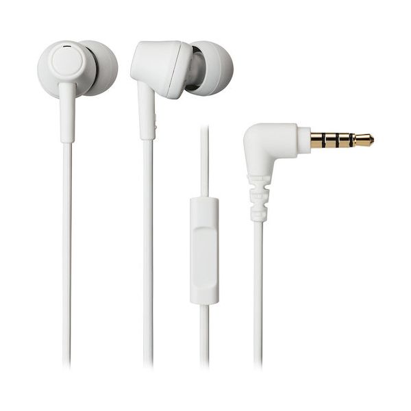 オーディオテクニカ ATH-CK350XIS WH マイク付きイヤホン ATHCK350XISWH edenki-22195649 測定器・工具のイーデンキ パッケージ画像