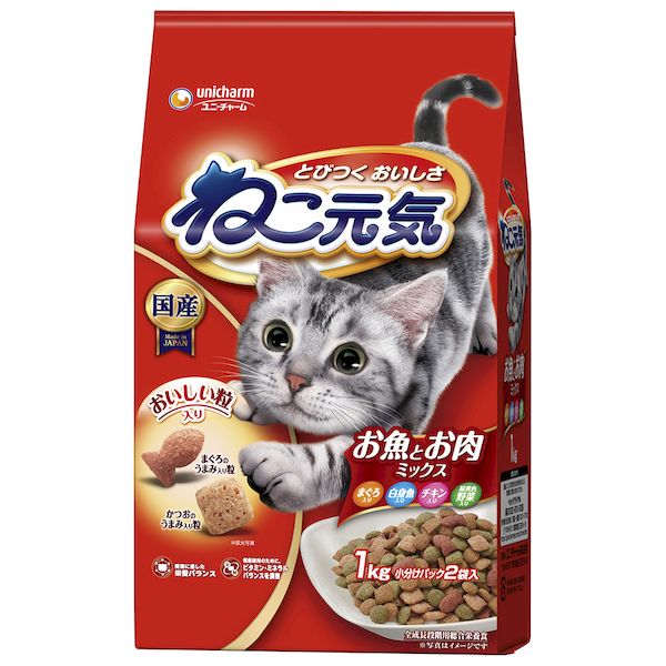 【ポイント10倍】ねこ元気 お魚とお肉ミックス 野菜・白身魚 2kg