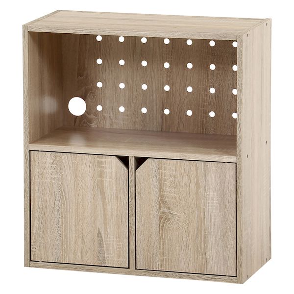 【個数：1個】不二貿易 4953980522610 直送 代引不可・他メーカー同梱不可 連結できる収納ボックス オーク