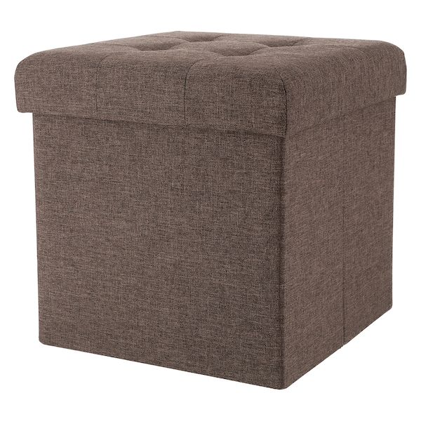 【個数：4個】不二貿易 4953980614988 【4個入】 直送 代引不可・他メーカー同梱不可 テーブルにもなる収納スツール チャコール