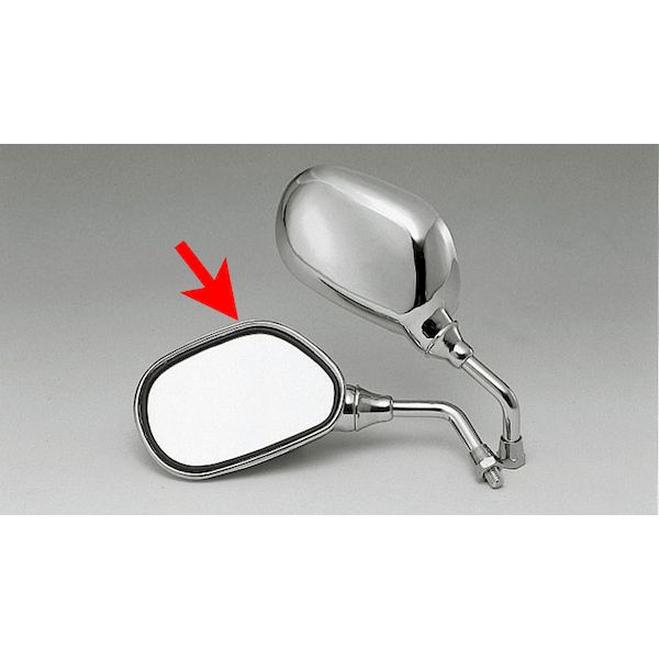 キジマ KIJIMA 203-9272 ミラー ミニ メッキ 8mm L 2039272 ミニミラー 左側 汎用 ミニミラーメッキ ミラーキジマ バイク用品 ハンドル 左側用