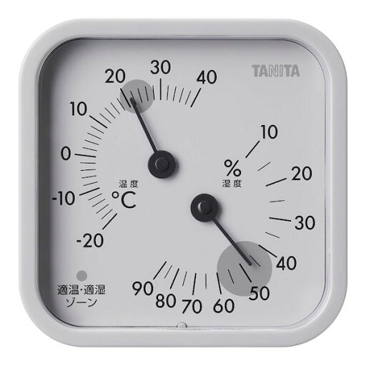 BST9003 タニタ 温湿度計 TT−587GYウォームグレー BST9003 タニタ 温湿度計 TT−587GYウォームグレー
