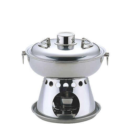 Shabu-Shabu Pots - 4520785063060 三宝産業 UK 18−81人用ホーコー鍋 固型用 UKステンレス 業務用 EBM