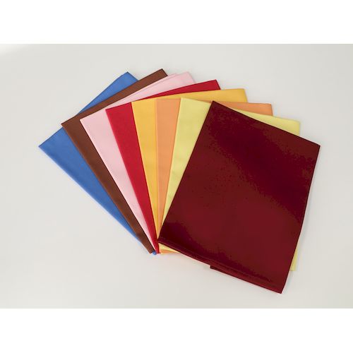 600853 吉田織物 ショートトーション ディープレッド