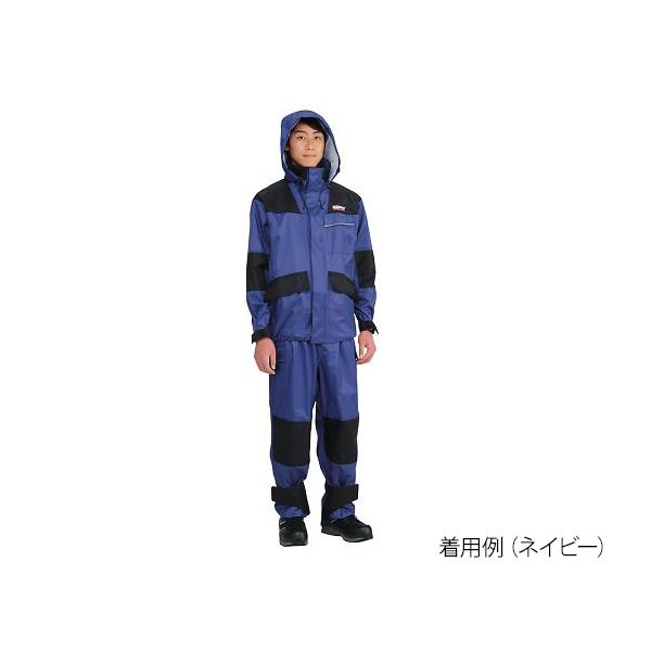 カジメイク KM001553L 仕事合羽 ネイビー 3L 作業着