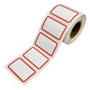 FLR-2540 フレームラベル 25×40mm 赤 250枚入 FLR2540