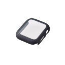 【個数:1個】AW-20MFCGOBK 直送 代引不可・他メーカー同梱不可 エレコム Apple Watch 44mm用フルカバーケース プレミアムゴリラガラス...