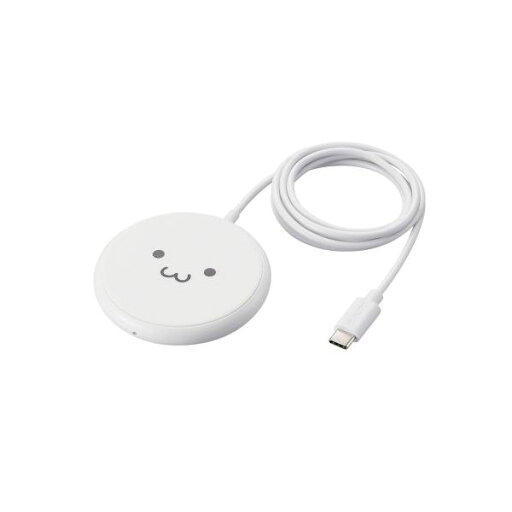 【個数:1個】W-QA25WF 直送 代引不可・他メーカー同梱不可 エレコム ワイヤレス充電器 Qi認証 5W 卓上 滑り止めパッド ケーブル一体 しろちゃん WQA25WF 【個数:1個】W-QA25WF 直送 代引不可・他メーカー同梱不可 エレコム ワイヤレス充電器 Qi認証 5W 卓上 滑り止めパッド ケーブル一体 しろちゃん WQA25WF