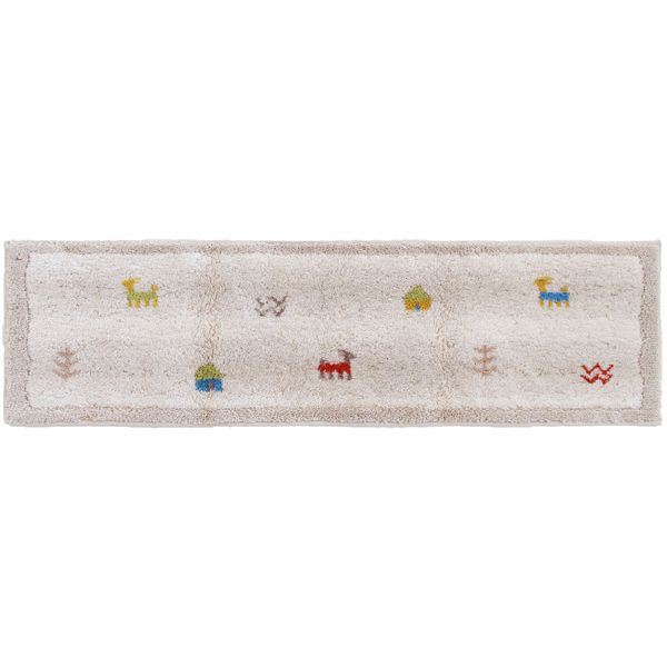 Door Mats - オカ 4548622719185 ギャベ 吸着 30x110 玄関マット BE