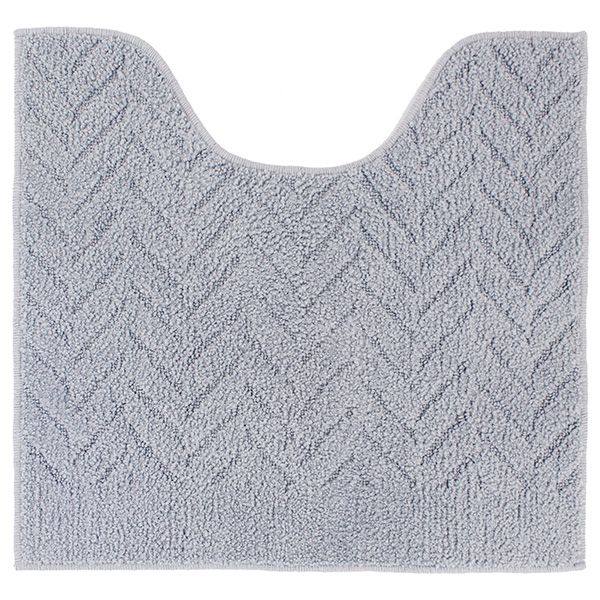 オカ 4548622830941 Oヘリンボーン 55x60 トイレマット ヘッター付 GY