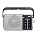 【個数:1個】HR-K73 直送 代引不可・他メーカー同梱不可 WINTECH AM/FMホームラジオ 大型文字盤でかんたん操作 シルバー HRK73