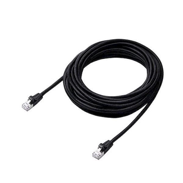 【個数：1個】LD-OCM/BK70 直送 代引不可・他メーカー同梱不可 エレコム Cat8 LANケーブル 高耐久 高速光通信に最適な10ギガビットイーサネット 10GBASE−T 7m ブラック LDOCMBK70