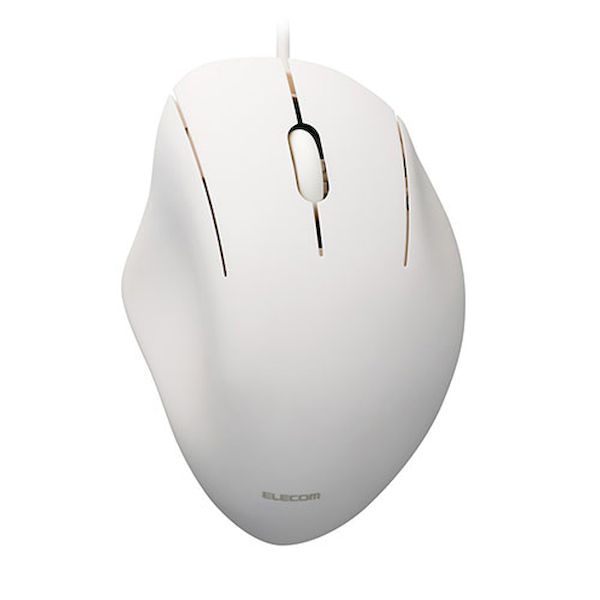 【個数：1個】M-SH10UBSKWH 直送 代引不可・他メーカー同梱不可 エレコム SHELLPHA USB有線マウス 3ボタン／Mサイズ ホワイト MSH10UBSKWH