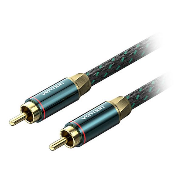 【個数：1個】BC-0866 直送 代引不可・他メーカー同梱不可 VENTION RCA Male to Male 同軸デジタルケーブル Green 1m グリーン BC0866