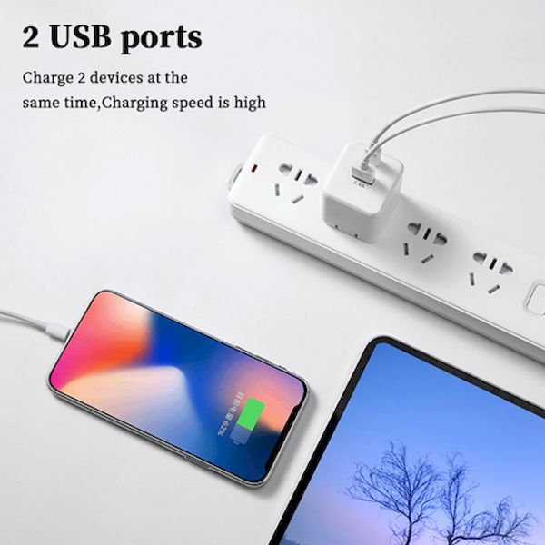 【個数：1個】BS-JAC2048 直送 代引不可・他メーカー同梱不可 bitstrong GaN マルチタイプ 2ポート USB充電アダプター ホワイト BSJAC2048