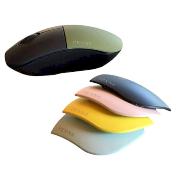 【個数：1個】PNAMSE 直送 代引不可・他メーカー同梱不可 AJAX 着せ替えレトロマウス PENNA Retoro Mouse 4色付属 ピンク、ミント、イエロー、ブラック