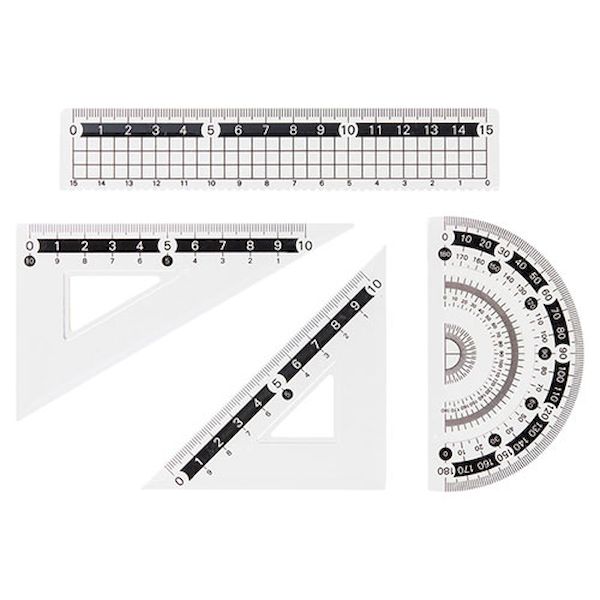 【11/25限定！抽選で最大100％ポイントバック】【個数：1個】22552004X20 直送 代引不可・他メーカー同梱不可 20個セット 定規セット ジップパック入