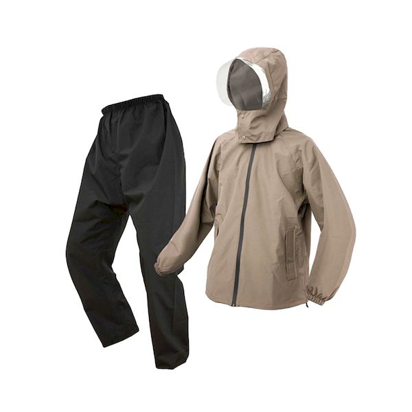 富士手袋工業 FUJITE 4907534477277 477−20 ブレリス ストレッチ透湿防水レインスーツ ベージュ M