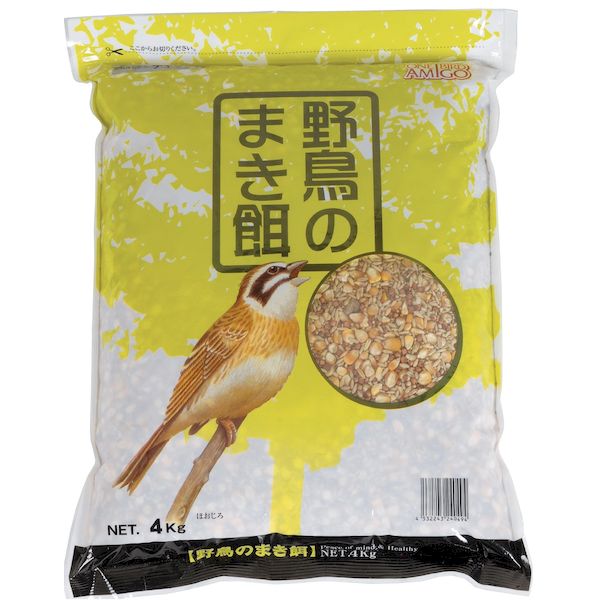 アラタ 4532243240494 ワンバードアミーゴ 野鳥のまき餌 4kg