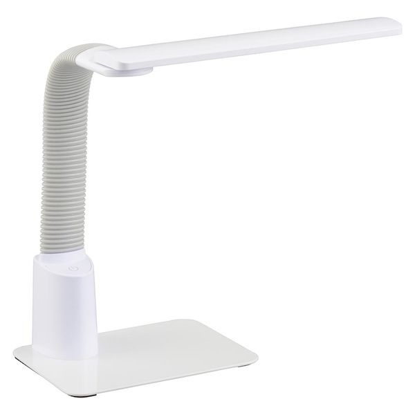 【12/5限定！抽選で最大100％ポイントバック】オーム電機 DS-LS20BC-WD LEDデスクライト 3段階調光／550lm／6．8W／昼光色／ホワイト DSLS20BCWD