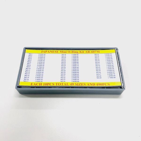DELTA NO.AR-607-M ミニオーリングリュウズパッキンセット49種490個 NO.AR607M