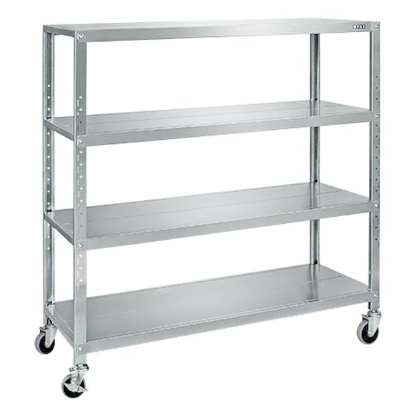 【商品説明】●サビに強く、耐薬性、耐食性に優れたステンレス製です。各段のビームとラチスによる堅牢なサカエラック!●レイアウト変更が簡単に出来る便利なキャスター付。棚板の高さ調整が50mmピッチで可能になり、さらに進化したラックです。●実験・...