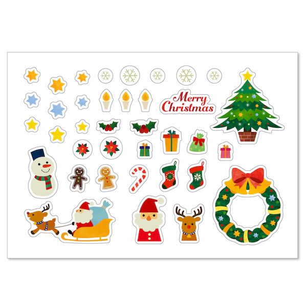 アーテック ArTec 048683 透明デコシール クリスマス