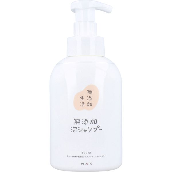 4902895043802 無添加生活 無添加 泡シャンプー 400mL【キャンセル不可】