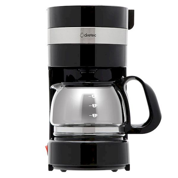 【個数：1個】CM-101BK 直送 代引不可・他メーカー同梱不可 dretec ドリテック コーヒーメーカー リリカフェ ブラック CM101BK