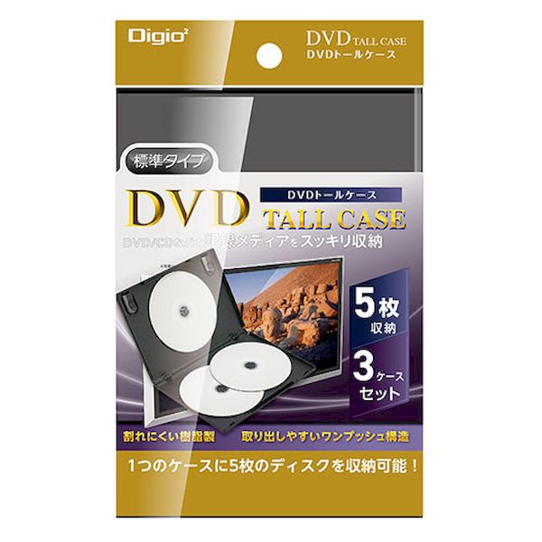 【商品説明】CD・DVDなど記憶メディアをスッキリ収納インデックスカード収納可能1枚のケースに複数収納できるのでシリーズ保存に最適パソコン用データや周辺機器の付属ソフトなどの一括管理に便利割れにくい樹脂製取り出しやすいワンプッシュ構造●本体寸法×重量 : W137×D15×H192mm/98g(1枚)●収納枚数 : 5枚/1ケース●材質 : ポリプロピレン●セット内容 : ケース×3※直射日光の当たる場所や高温、多湿になる場所でのご使用、保管はしないでください。※商品の上に重いものを載せないでください。※落としたり、乱暴に扱うと破損する場合があります。類似商品はこちら直送・代引不可 エレコム DVDトールケース 8,736円直送・代引不可 エレコム DVDトールケース 9,383円直送・代引不可 エレコム DVDトールケース16,499円直送・代引不可 エレコム DVDトールケース17,792円ELECOM エレコム CCD-DVDS06B1,104円ELECOM エレコム CCD-DVD05BK878円直送・代引不可 サンワサプライ DVDトールケ3,533円ELECOM エレコム CCD-DVD06BK1,447円ELECOM エレコム CCD-DVD04BK648円直送・代引不可 エレコム DVDトールケース 7,889円ELECOM エレコム CCD-DVDS03B878円ELECOM エレコム CCD-DVD03BK1,289円