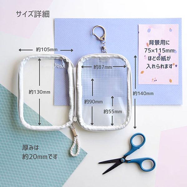 測定器・工具のイーデンキのKP2FGX2 直送 代引不可・他メーカー同梱不可 2個セット レイメイ藤井 Kept アクスタケース 推しのアクスタやグッズを入れて持ち歩けるミニポーチ フィヨルドグリーン｜アングル3