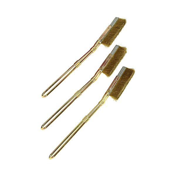 4977292171618 チャンネルブラシ3本組 真鍮 E-Value 藤原産業 真鍮線 ワイヤーブラシ 作業工具 大工道..