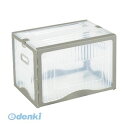 岐阜プラスチック工業 リスボックス40BII C/GY リスボックス40B2【1個】 透明 折りたたみ コンテナボックス 軽量 クリア グレー TM(3)