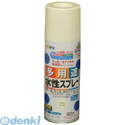 アサヒペン 566225 水性多用途スプレー 420ML ミルキーホワイト 6入