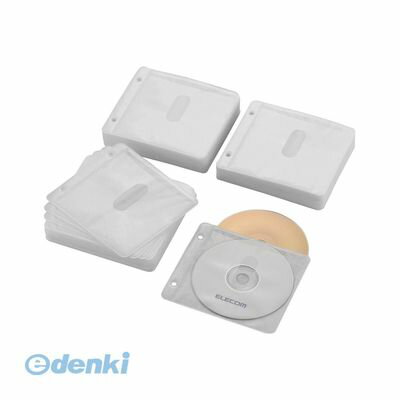 ELECOM エレコム CCD-NBWB240WH Blu−ray・CD・DVD対応不織布ケース 2穴 CCDNBWB240WH ホワイト Blu-ray..