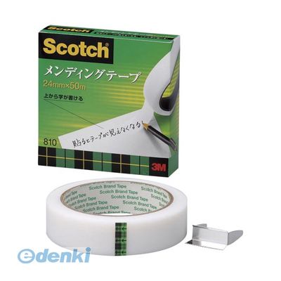 3M スリーエム 810-3-24 メンディングテープ 大巻24mmx50m【1巻】 810324 スコッチ 紙箱入 紙箱入り スリーエムジャパン