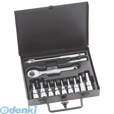 (LINEクーポン有)水戸工機 PH213M 1／4 ヘックスソケット ケースセット 9コマ13点 ミトロイ MITOLOY mm