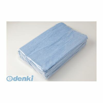 (LINEクーポン有)ユニワールド 4518406311683 カラータオル 10枚組 ブルー 166