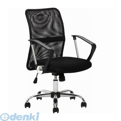 (LINEクーポン有)【個数：1個】不二貿易 4953980660046 直送 代引不可・他メーカー同梱不可 メッシュバックチェアー HF−78BK ブラック デスクチェア ガス圧昇降機能 キャスター付き 肘掛け