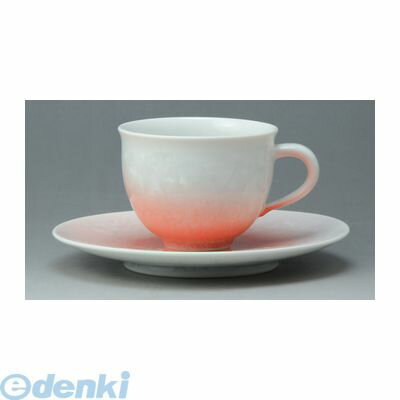 (LINEクーポン有)【個数：1個】 KTA953 直送 代引不可・他メーカー同梱不可 花結晶【白地赤】 珈琲碗皿